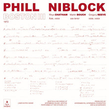 Load image into Gallery viewer, PHIL NIBLOCK - &quot;Boston/Tenor/Index&quot; LP
