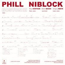 Load image into Gallery viewer, PHIL NIBLOCK - "Boston/Tenor/Index" LP